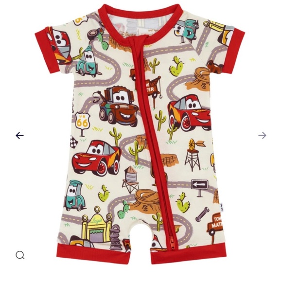 18-24 NIB Little Sleepies cars shortie